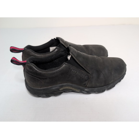 Merrell Jungle Moc Mens Size 12 Black Nubuck Slip On Walking Hiking Shoes J60833 - Picture 3 of 5